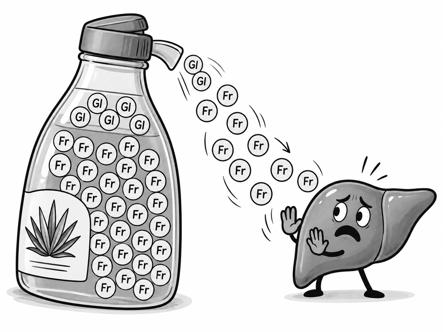 Sirop d’agave : peu de glucose, beaucoup de fructose, et un foie inquiet