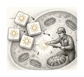 Une cellule extrait progressivement une énergie utilisable
